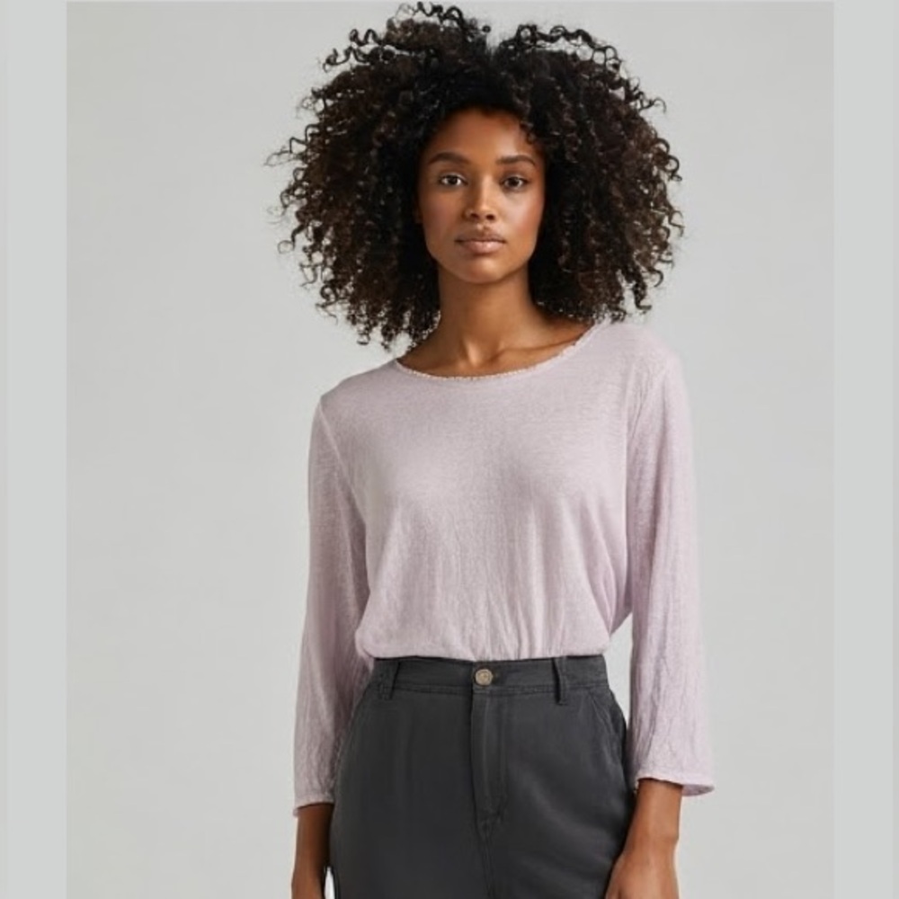 J.‎ Jill Lavender Linen Top Medium